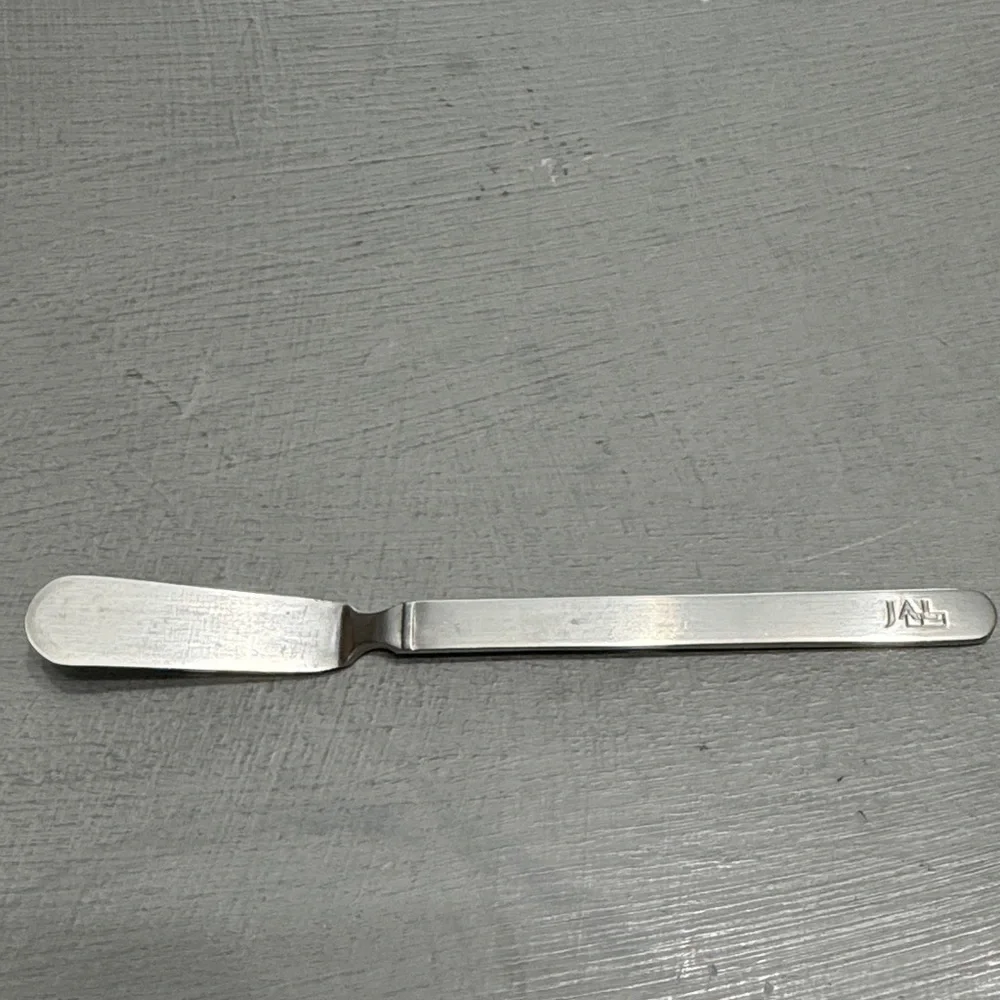 Vintage Japan Airline Butter Knife Spreader Stainless Steel Spreader Knife
